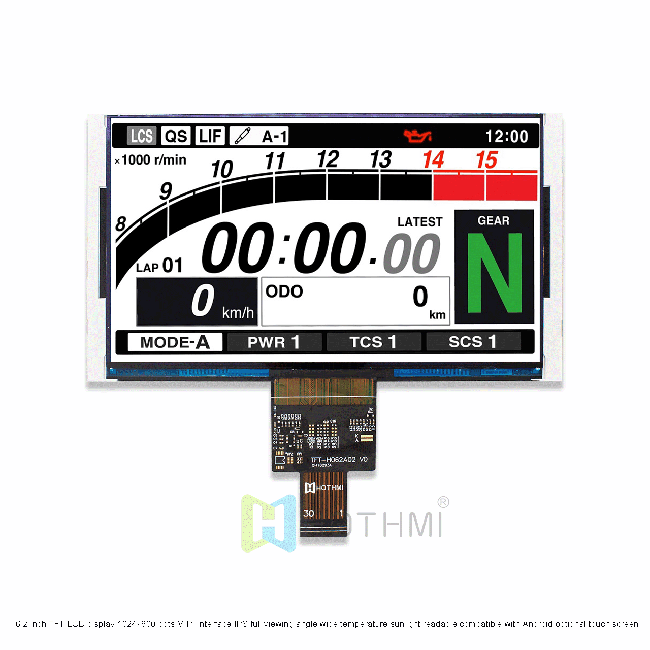 6.2 Inch TFT LCD supplier