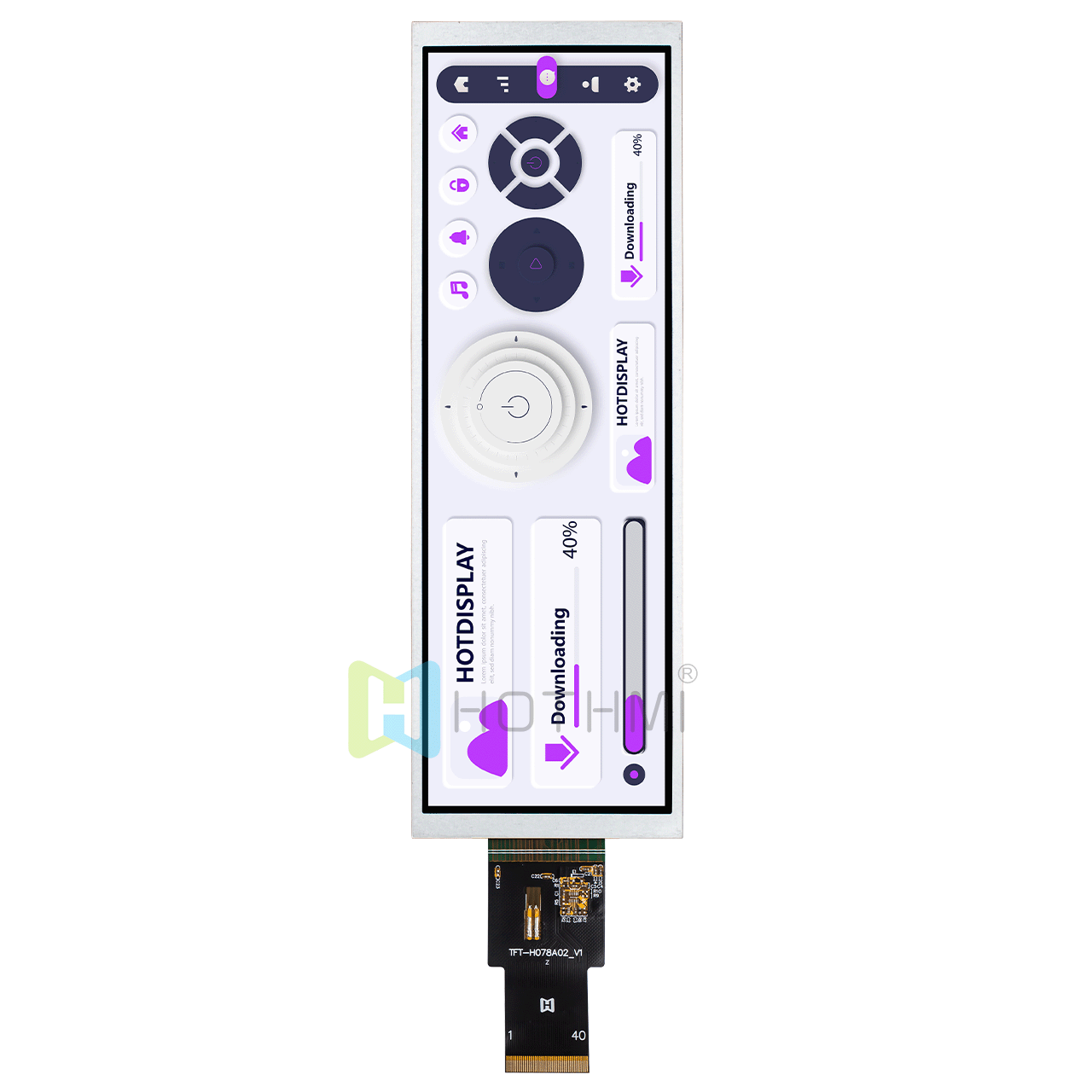 Custom 7.8 Inch TFT LCD Display Solutions