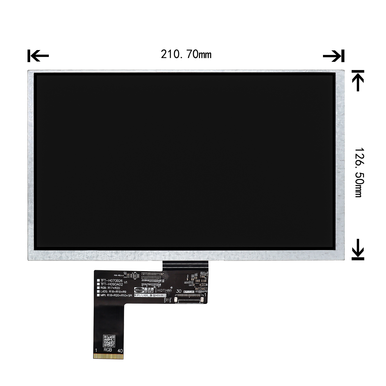 Specifications of 9 inch tft LCD Display