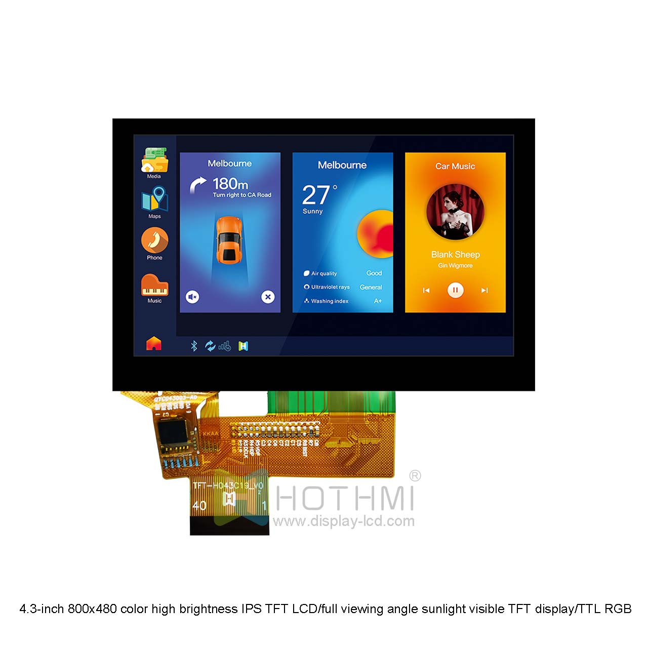 HOTDISPLAY High Brightness TFT Screen Options