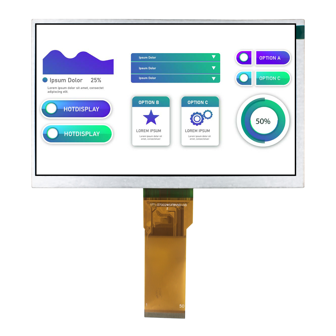 Sunlight Readable LCD Display supplier
