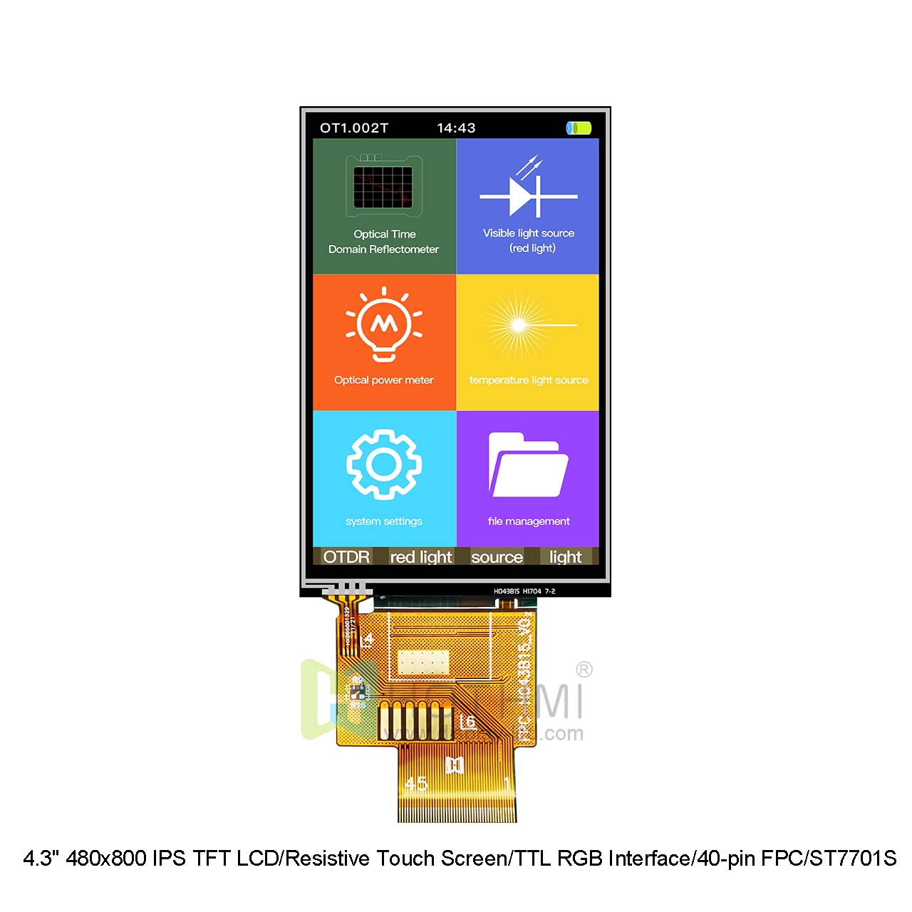 HOTDISPLAY Resistive Touchscreen Options